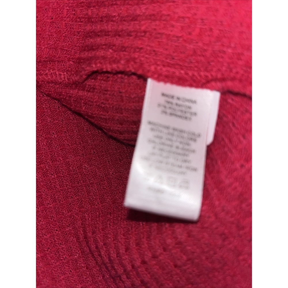 1. State Women's Knit Draped CrissCross Sweater Bright Pink Size XL Tunic Length - Picture 3 of 4